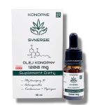 KONOPNE SYNERGIE - Suplement Diety CBDOlej Konopny 1200mg kannabinoidów + zioła + adaptogeny + terpeny