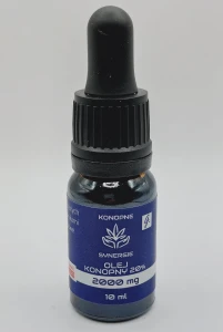 KONOPNE SYNERGIE - Olej konopny 20% CBG2000mg Bogate spektrum kannabinoidów CBG/CBC/CBD/CBN 10ml