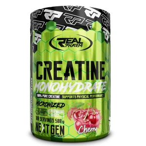 Real Pharm Creatine - 500g SMAK NATURALNY Kreatyna Monohydrat Mikronizowany